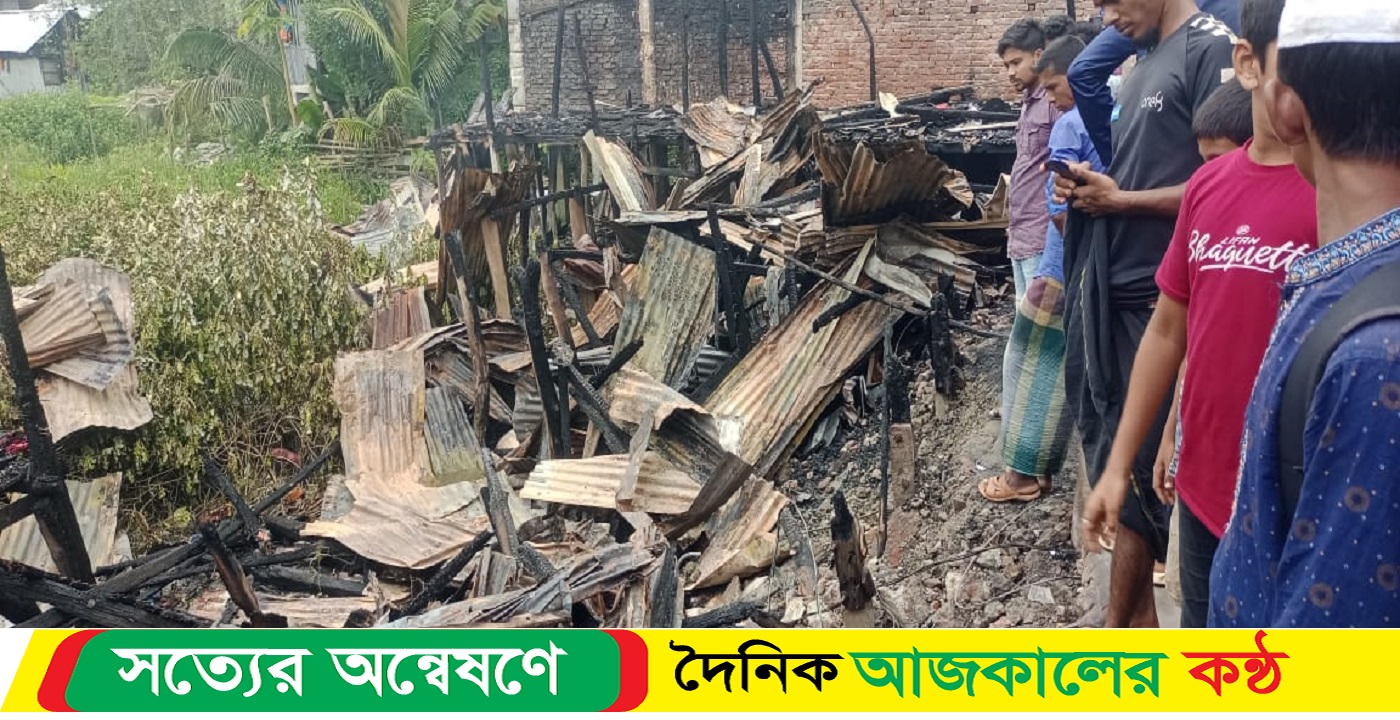 রাঙ্গাবালীতে আগুন, সাতটি দোকান পুড়ে ছাই