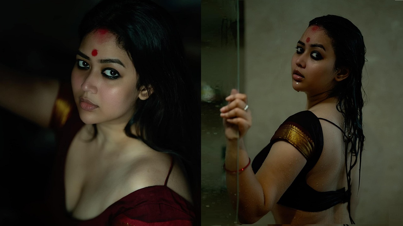‘নো মেকআপ’ লুকে উত্তাপ ছড়ালেন ভাবনা