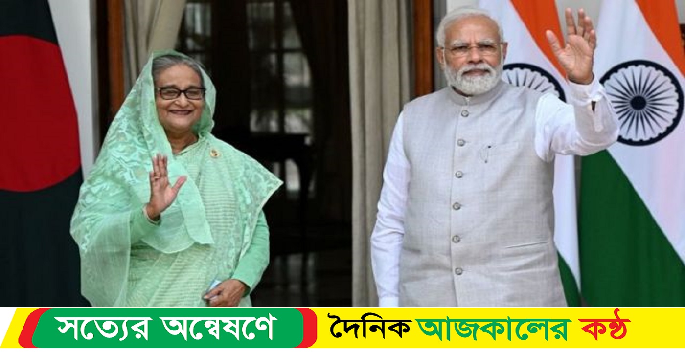প্রকল্প উদ্বোধন করলেন হাসিনা-মোদি