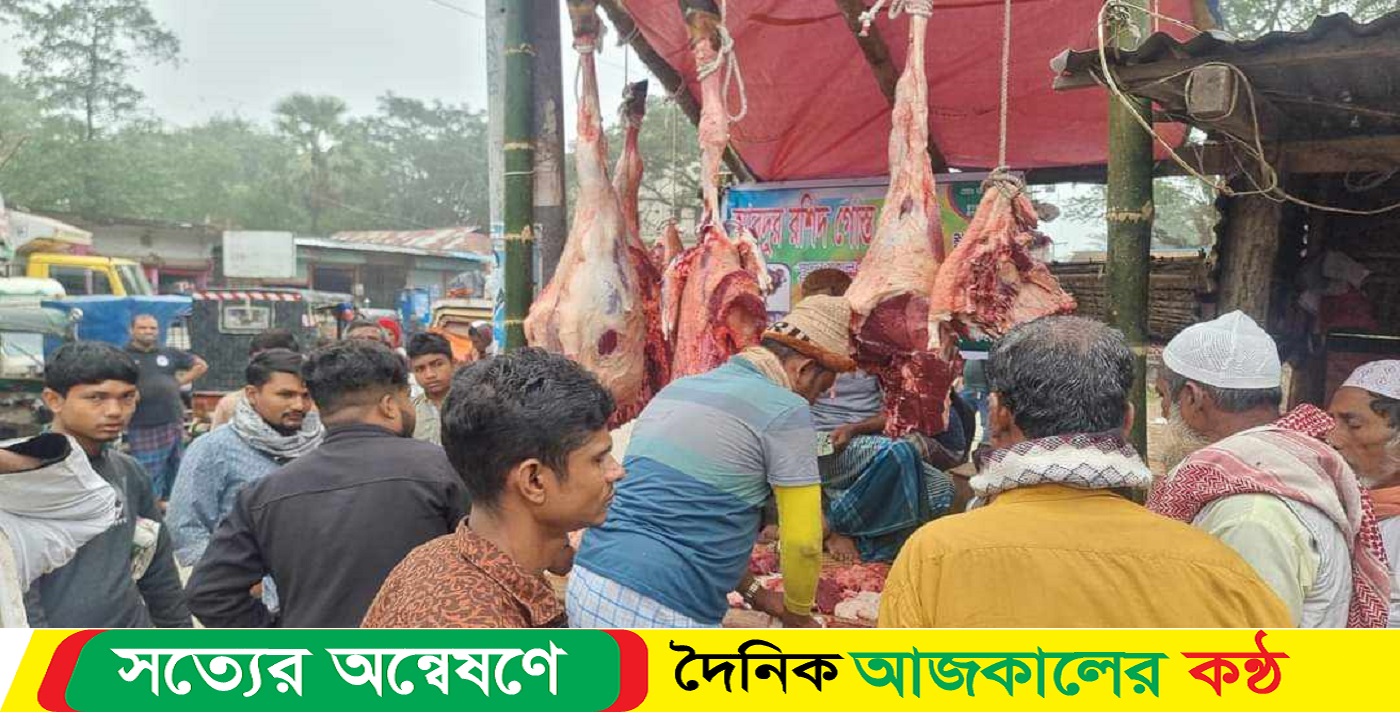 সোনাগাজীতে ছয়শ টাকায় বিক্রি হচ্ছে গরুর মাংস