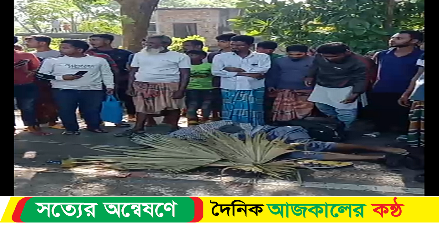 পটুয়াখালী গলাচিপা উপজেলার আমখোলা রাস্তায় বাস- হোন্ডা মুখোমুখি সংঘর্ষে নিহত ১
