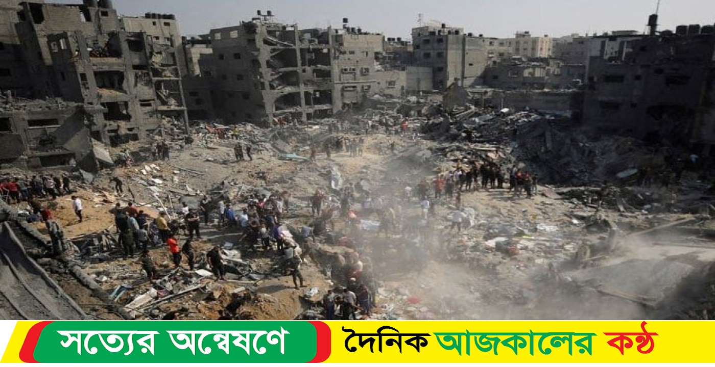 গাজায় শরণার্থী শিবিরে ইসরায়েলি হামলায় নিহত ৯০