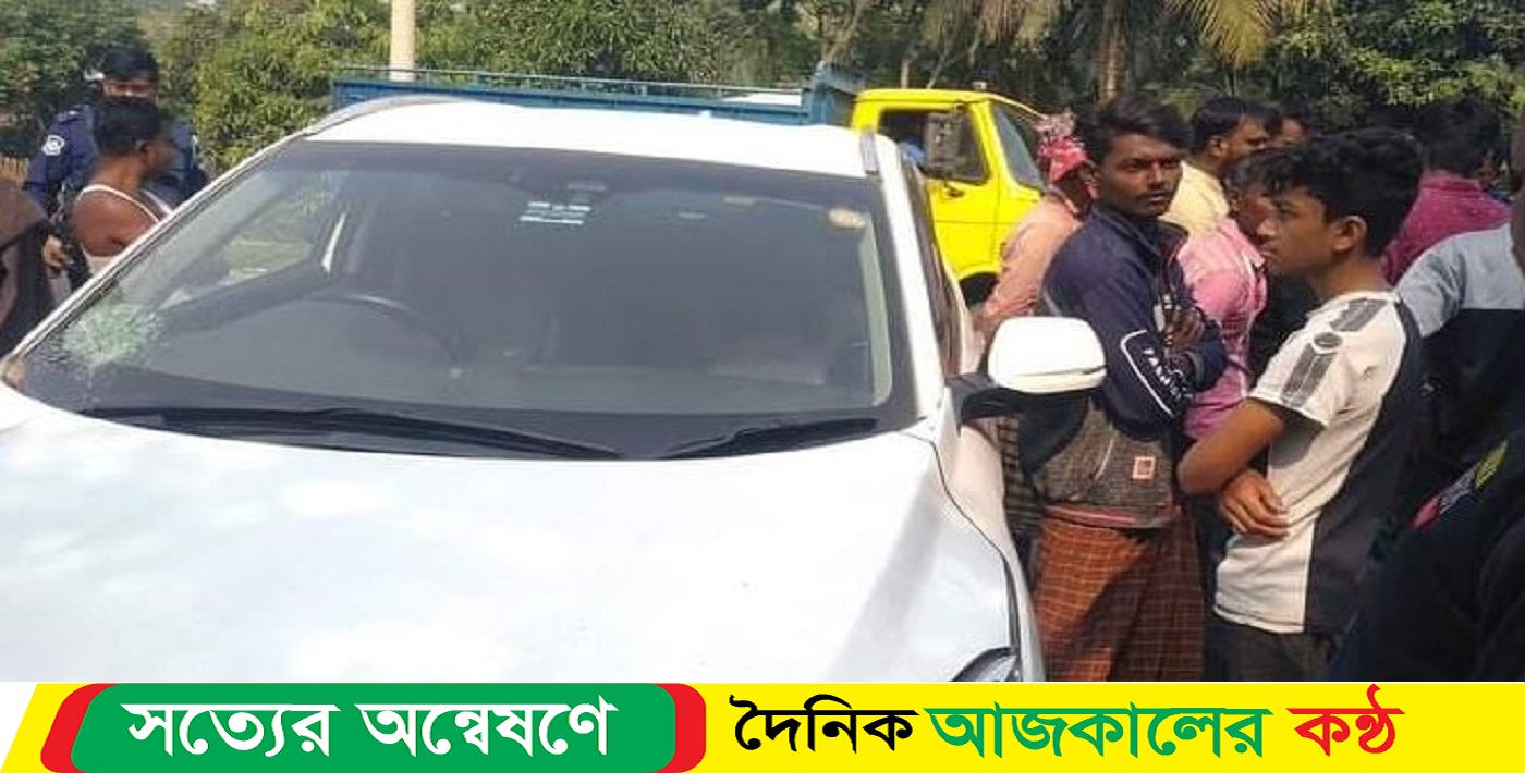 প্রাইভেটকার ইজিবাইক মুখোমুখি সংঘর্ষ, আহত ৫