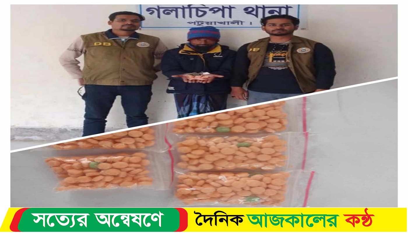 পটুয়াখালীতে ডিবির অভিজানে ইয়াবা সহ আটক ১