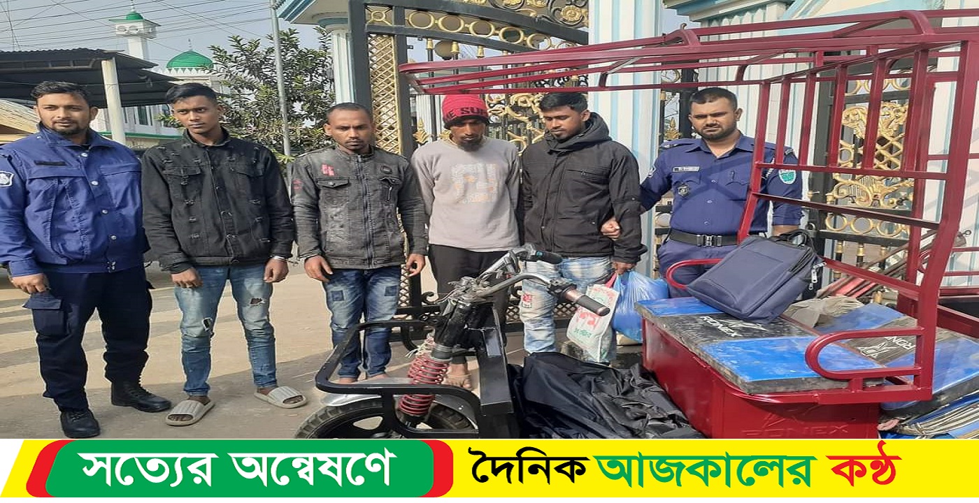 সুনামগঞ্জের জগন্নাথপুরে চোরাইকৃত মিশুক উদ্ধার,আটক-৪
