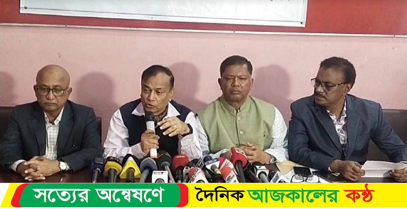 নৌকার প্রার্থীর সংবাদ সম্মেলন