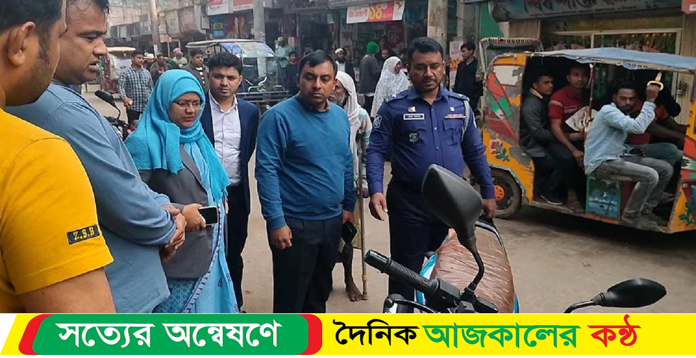 আখাউড়ায় অবৈধভাবে পার্কিংয়ের দায়ে ১৫ জনকে জরিমানা