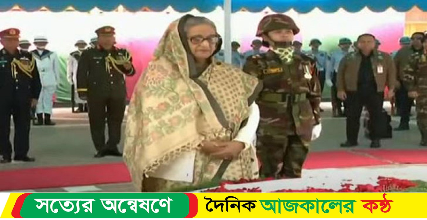বঙ্গবন্ধুর সমাধিতে প্রধানমন্ত্রী ও মন্ত্রিসভার শ্রদ্ধা নিবেদন