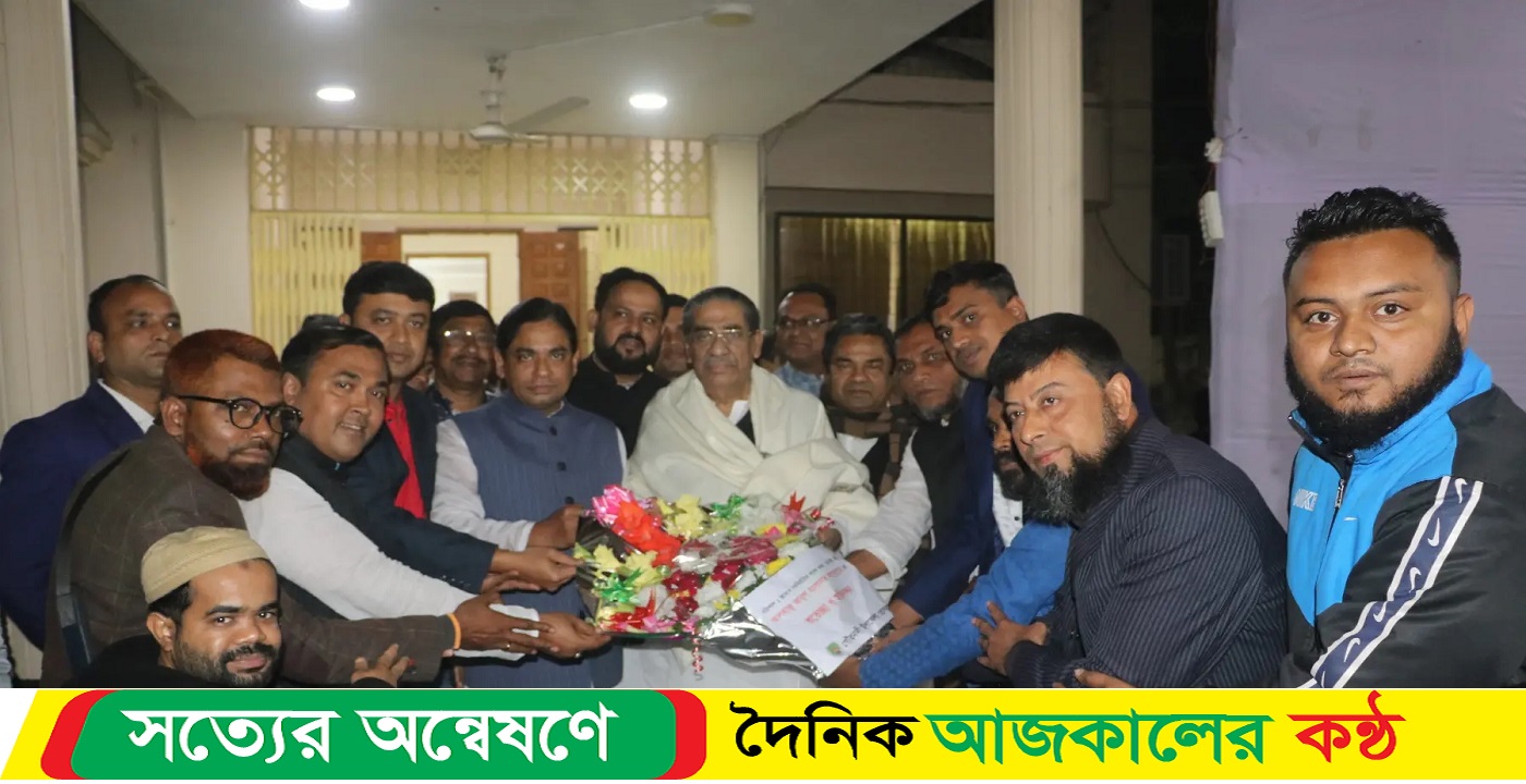 গৌরনদী উপজেলা প্রেসক্লাবের পক্ষ থেকে আব্দুল্লাহ এমপি’কে ফুলের শুভেচ্ছা