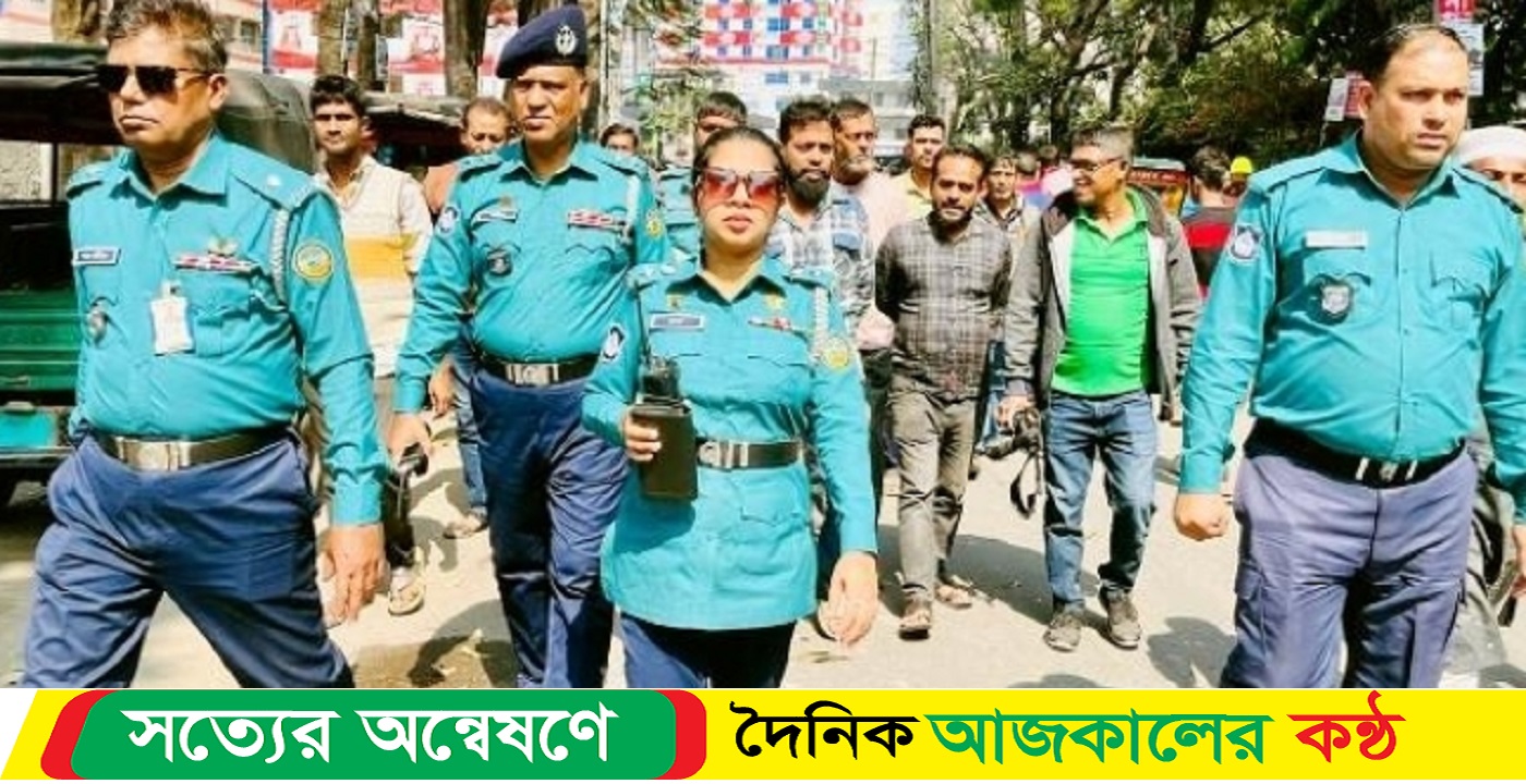 বরিশাল নগরীতে ফুটপাত দখল মুক্ত ও উচ্ছেদ অভিযান শুরু