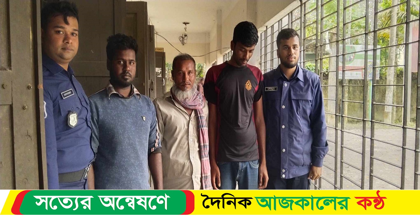 মৎস্য অভিযানে ৩ জেলে ৫ হাজার মিটার জাল ও ২ কেজি ইলিশ আটক