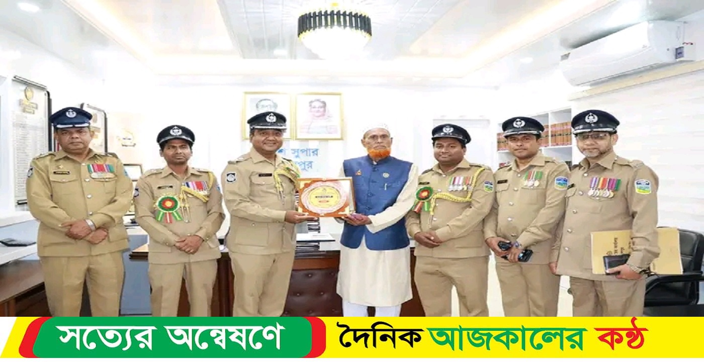 পাক হানাদার বাহিনীর বিরুদ্ধে প্রথম প্রতিরোধ যুদ্ধে অংশগ্রহণকারী পুলিশ সদস্য মো: আব্দুল আলী কে জেলা পুলিশের সম্মাননা