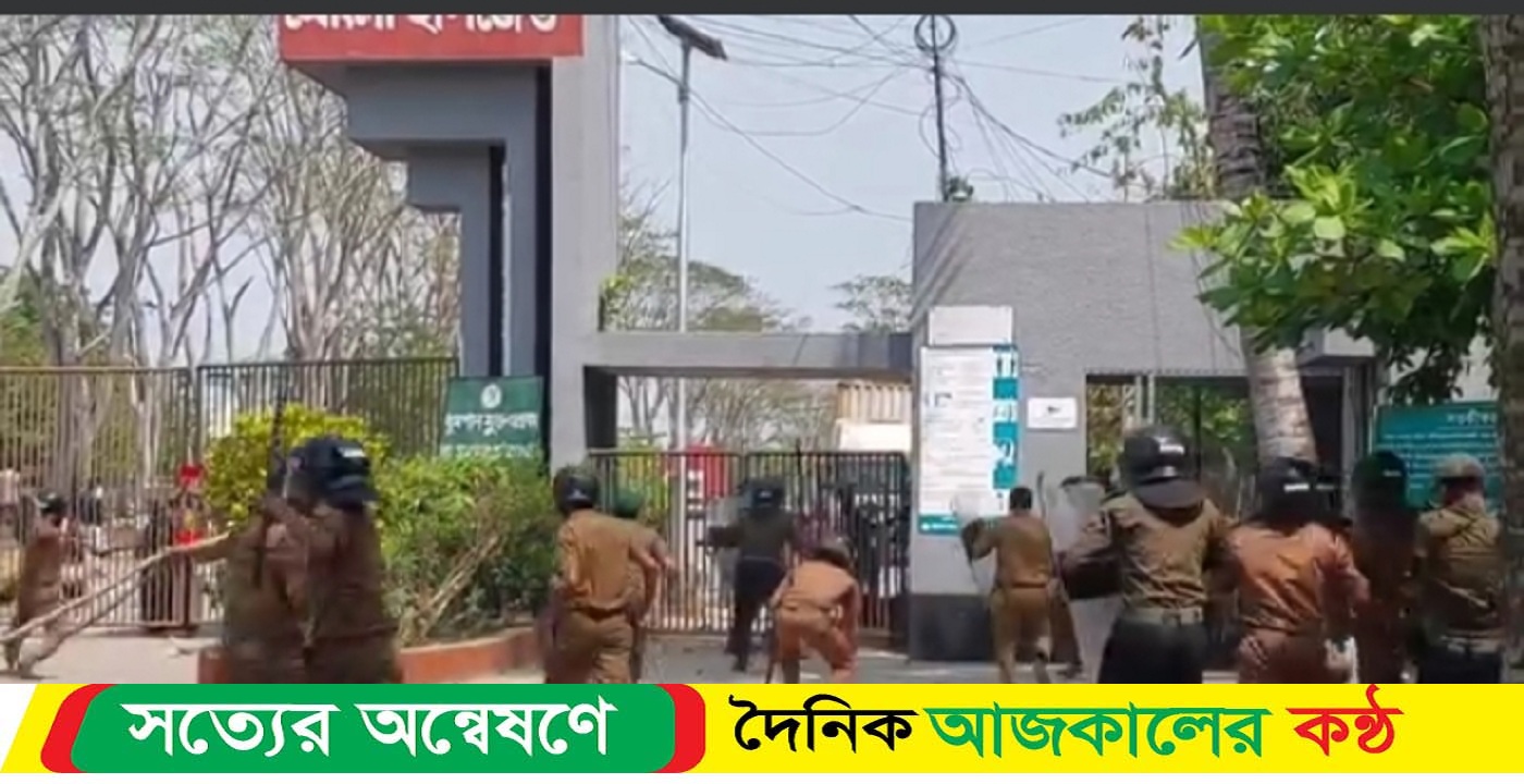 শ্রমিক বিক্ষোভে রণক্ষেত্র মোংলা ইপিজেড, ধাওয়া- পাল্টা ধাওয়া