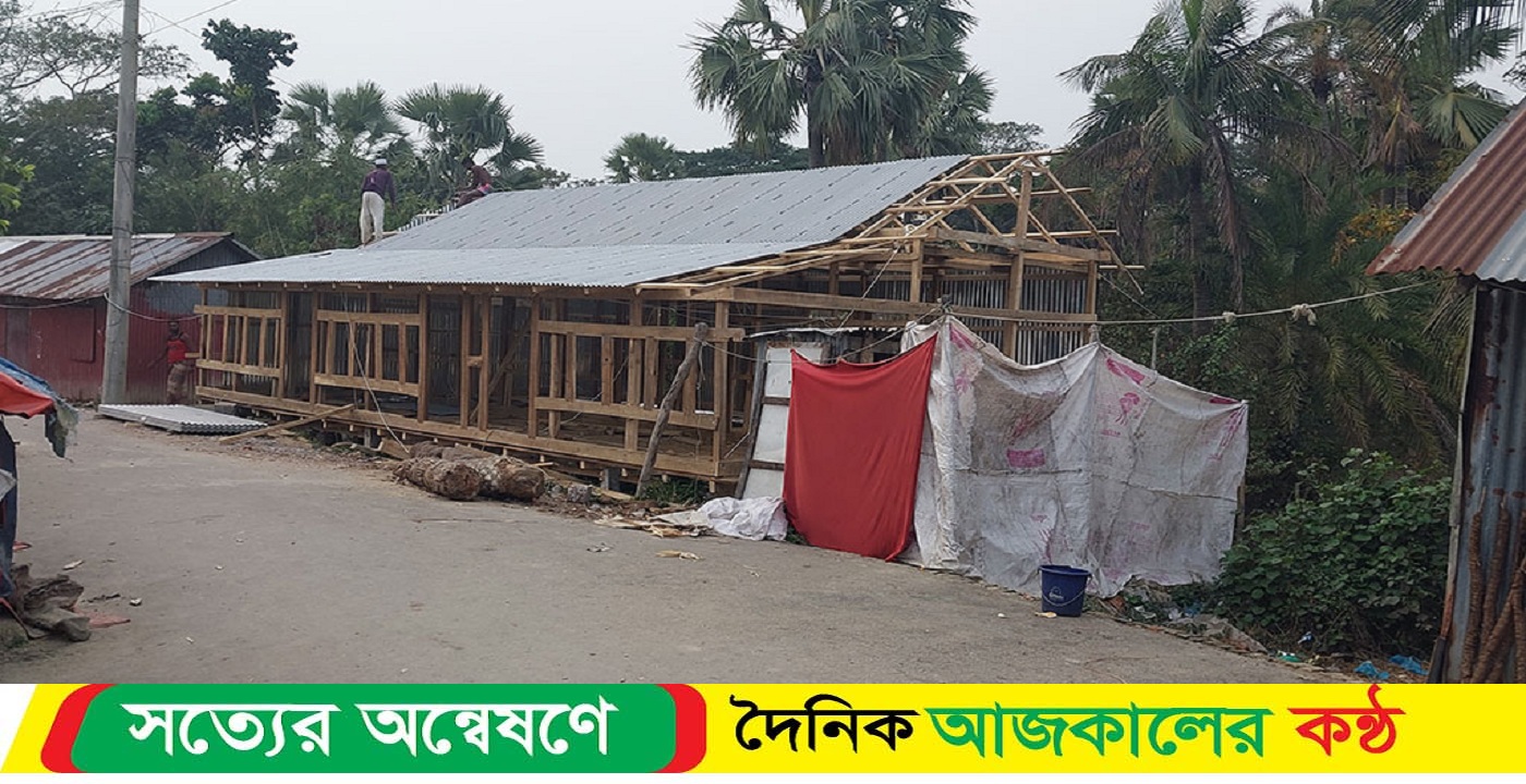কালভার্ট ও খাল দখল করে স্থাপনা নির্মাণ