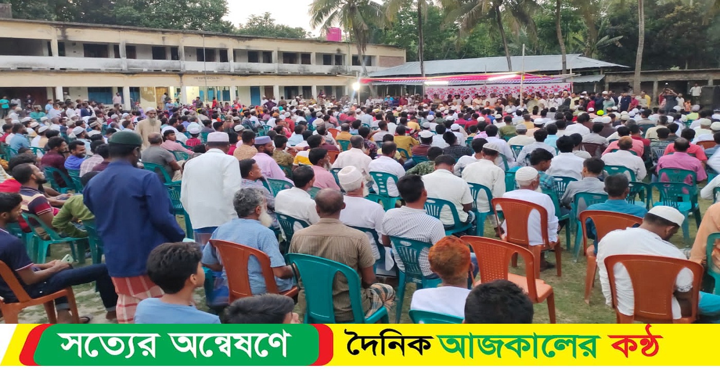 কমলাপু ইউনিয়ন পরিষদ নির্বাচনে ছালাম মৃধার উঠান বৈঠকে হাজার হাজার জনতার ঢল