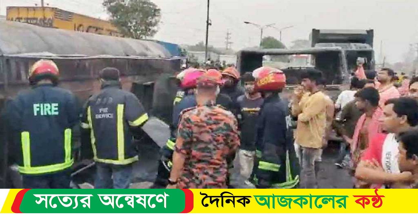 ৫ গাড়িতে আগুন, ৭ দগ্ধসহ একজনের মৃত্যু