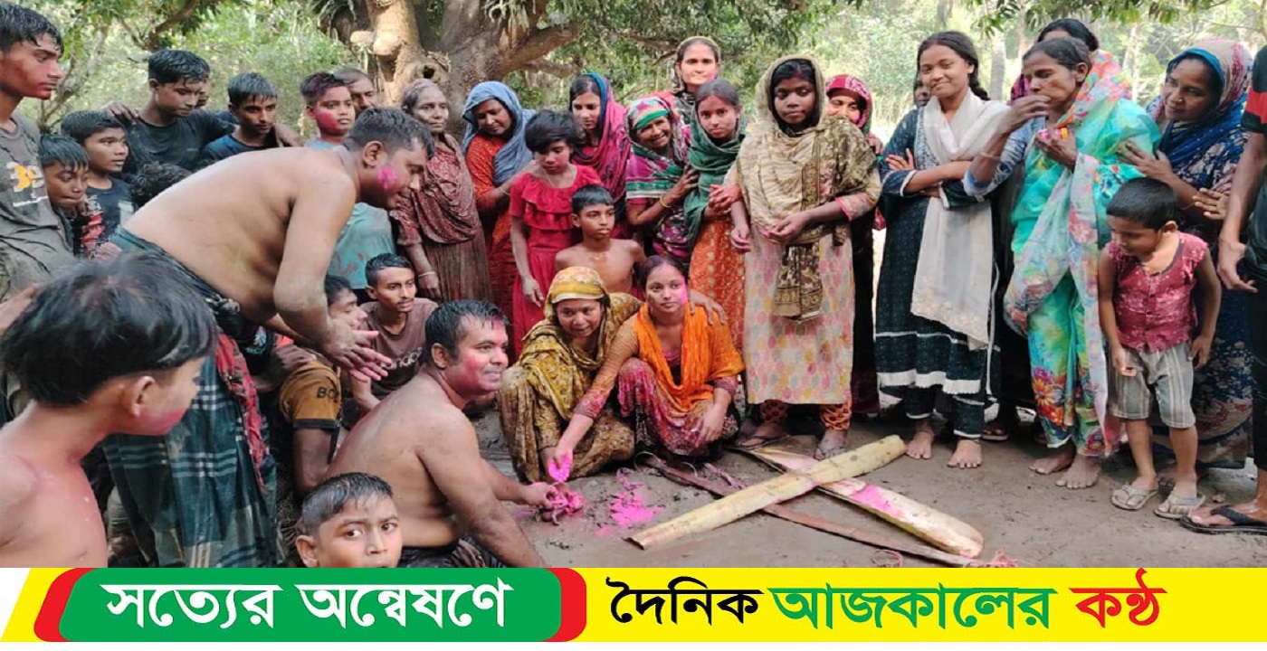 রাজশাহীতে ব্যাঙের বিয়ে বৃষ্টির আশায়