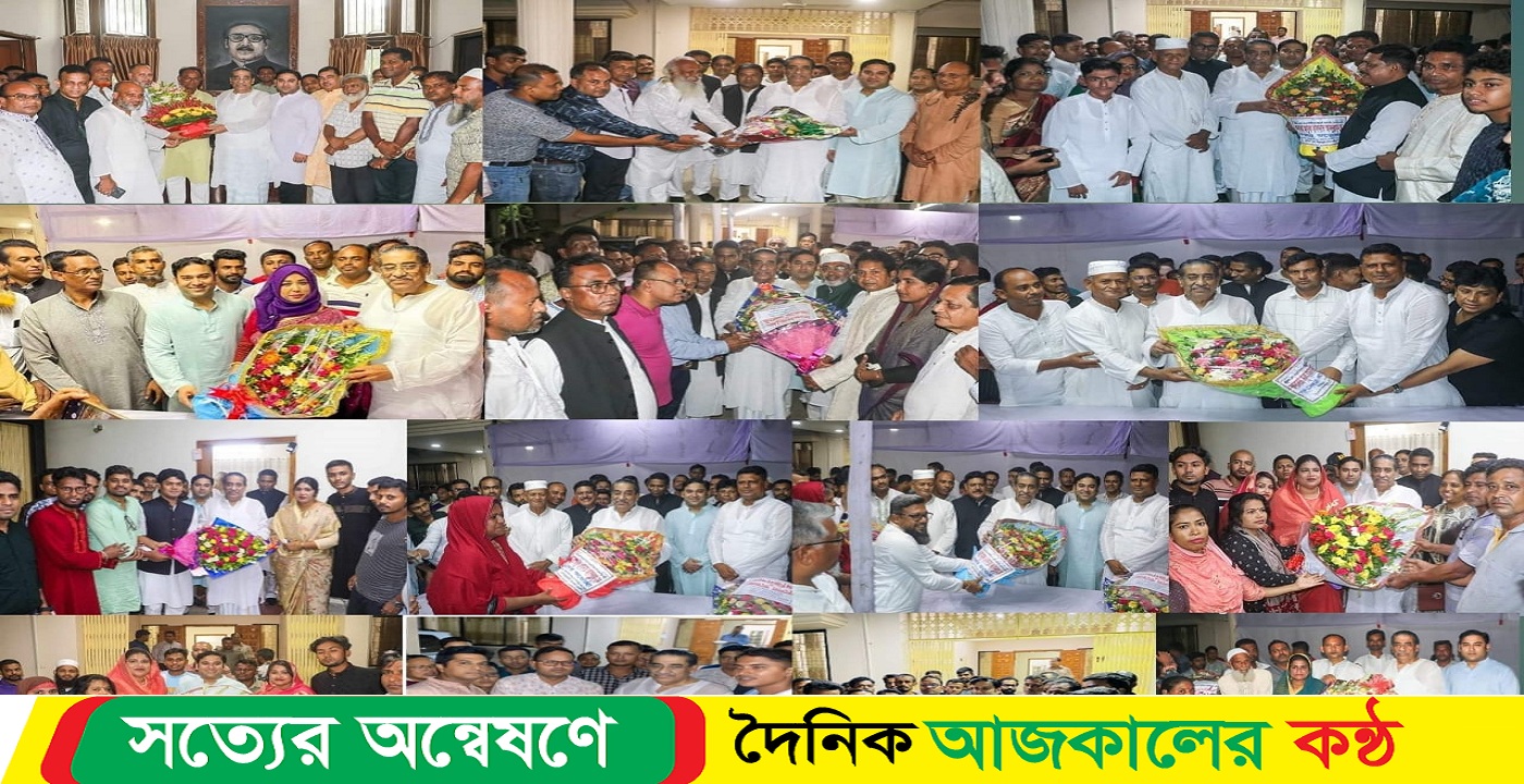 ফুলেল শুভেচ্ছায় সিক্ত হলেন আলহাজ্ব আবুল হাসানাত আব্দুল্লাহ এমপি