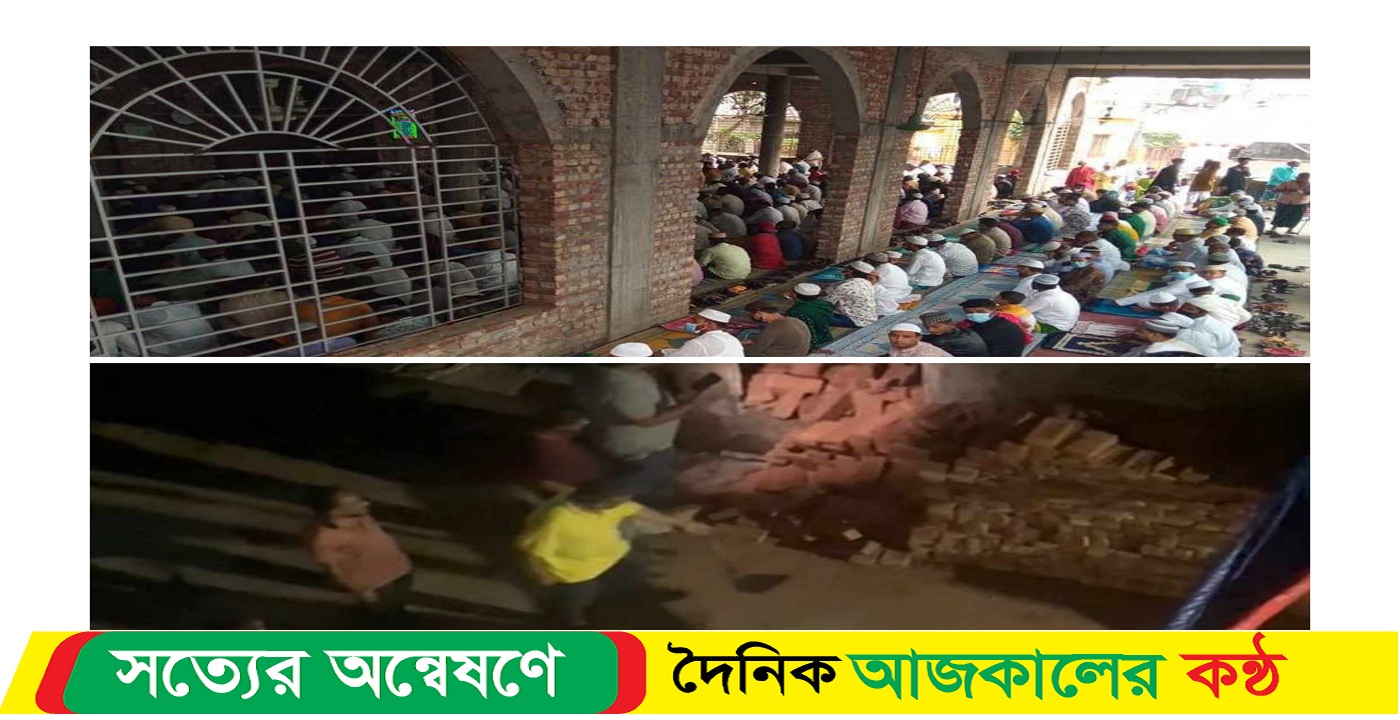 মসজিদের জায়গা দখল করতে রাতের আধারে স্থাপনা তৈরির অভিযোগ