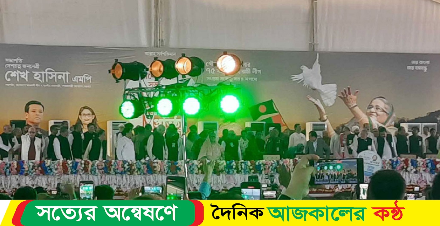 আ.লীগের প্লাটিনাম জয়ন্তীর অনুষ্ঠান উদ্বোধন করলেন প্রধানমন্ত্রী
