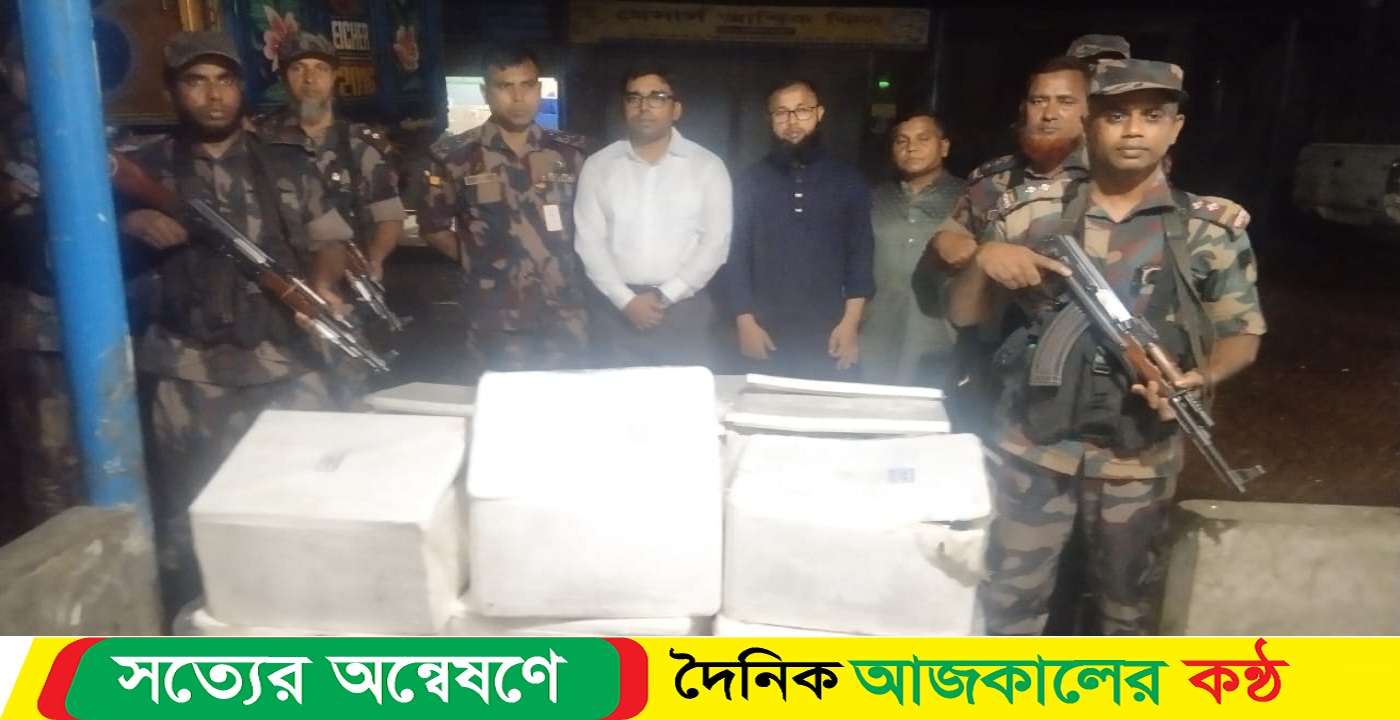 সাতক্ষীরায় ৪০৫ কেজি বাগদা চিংড়ি জব্দ, আগুনে পুড়িয়ে বিনষ্ট