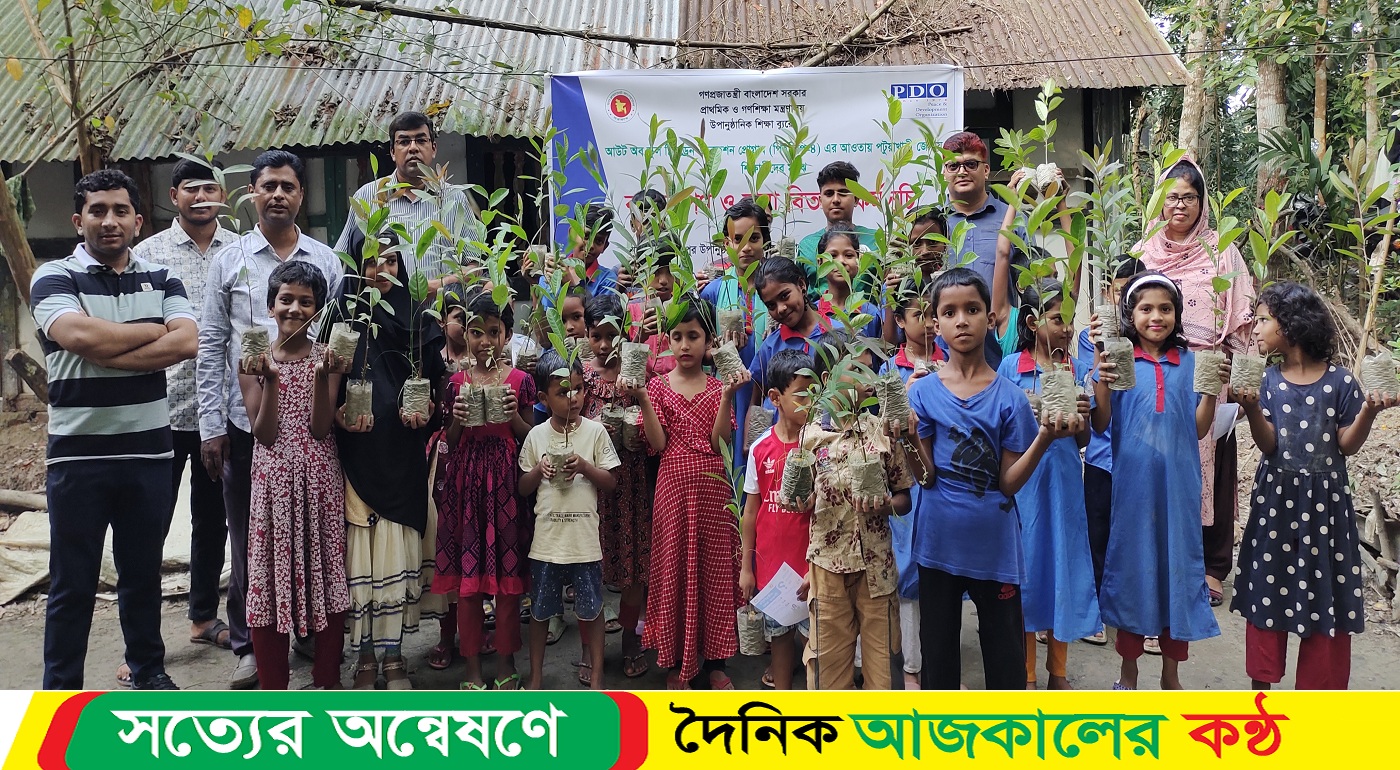 পটুয়াখালীতে পিডিও’র ৩৫ হাজার গাছের চারা বিতরণ ও রোপণ