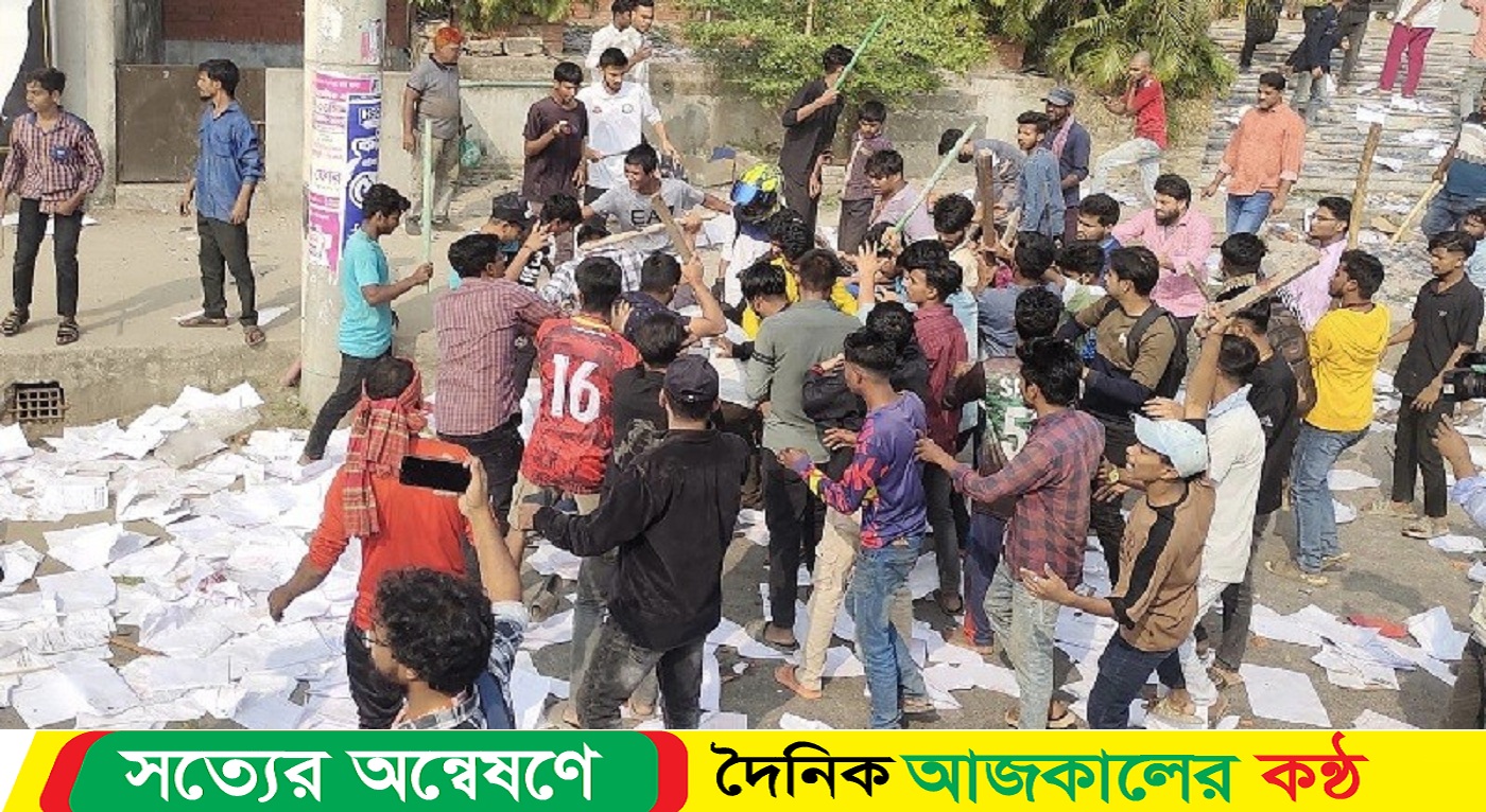 শিক্ষার্থীদের সংঘর্ষে রণক্ষেত্র যাত্রাবাড়ী