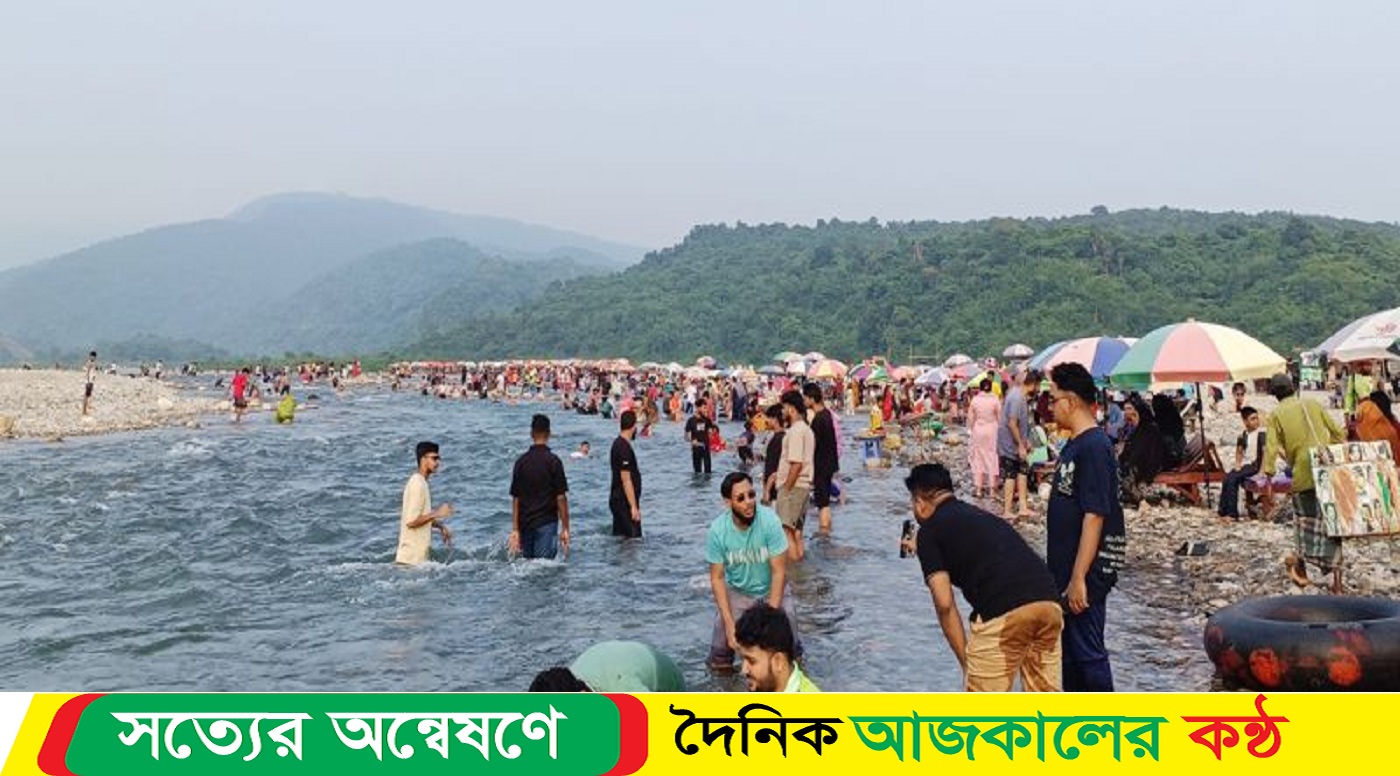 সিলেটে স্পট গুলোতে পর্যটকদের ভিড়