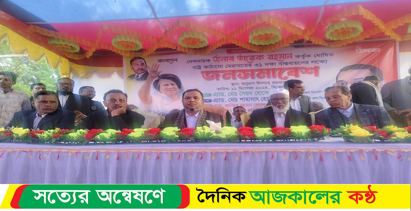 ঝালকাঠি নলছিটিতে তারেক রহমান ঘোষিত ৩১ দফা বাস্তবায়নের লক্ষে জন সমাবেশ