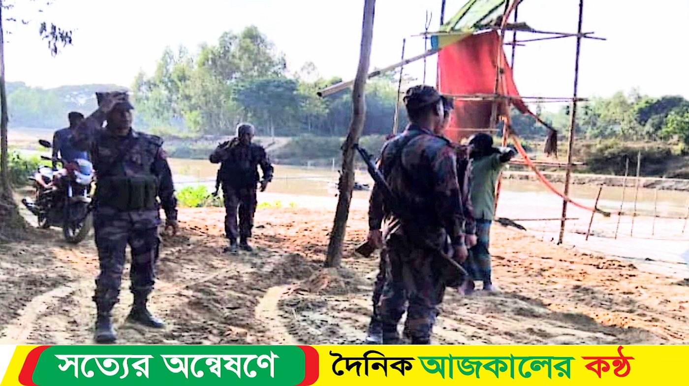 বিজিবি কর্তৃক বৈধ বালুঘাট বন্ধ রাখায় ইজারাদার সহ শতশত শ্রমিক বিপাকে