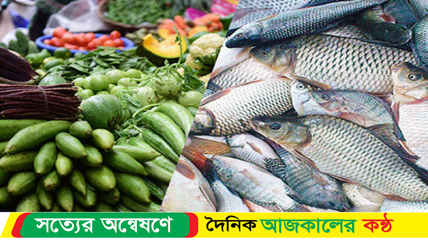 বরিশালে সবজির দাম কমলেও মাছ বিক্রি হচ্ছে চড়া দামে
