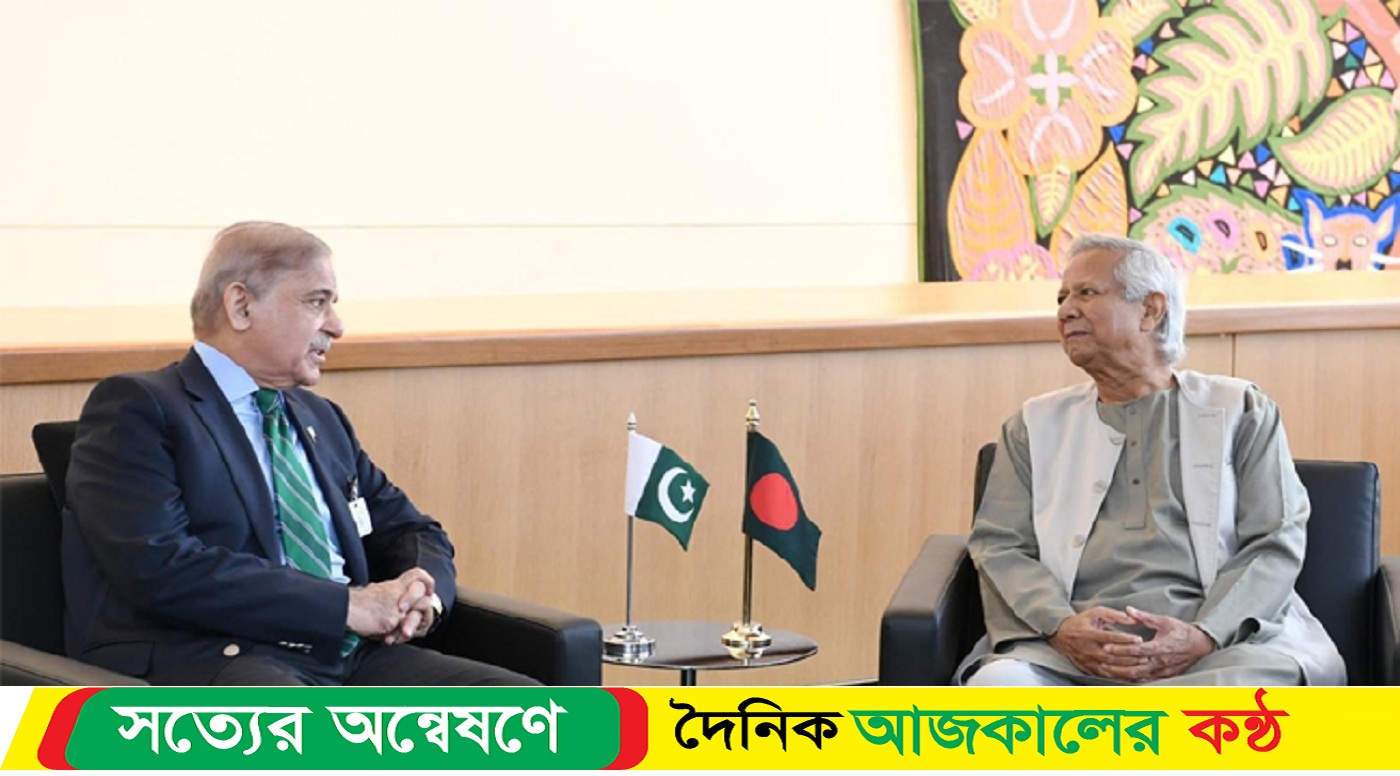 প্রধান উপদেষ্টার সঙ্গে পাকিস্তানের প্রধানমন্ত্রীর দ্বিপাক্ষিক বৈঠক