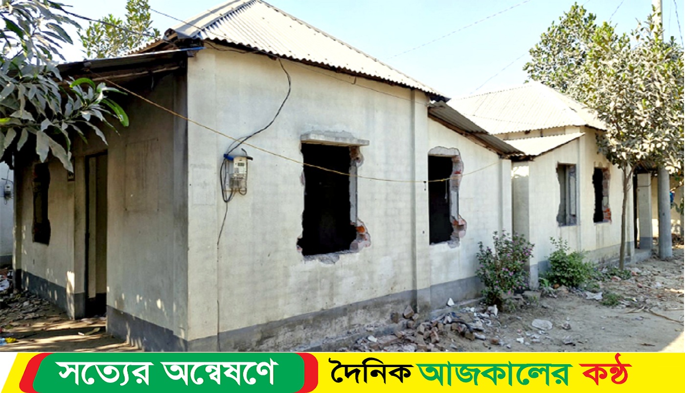 নারায়ণগঞ্জের রূপগঞ্জে আশ্রয়ণ প্রকল্পের ২০ ঘরে ভাঙচুর, লুটপাট