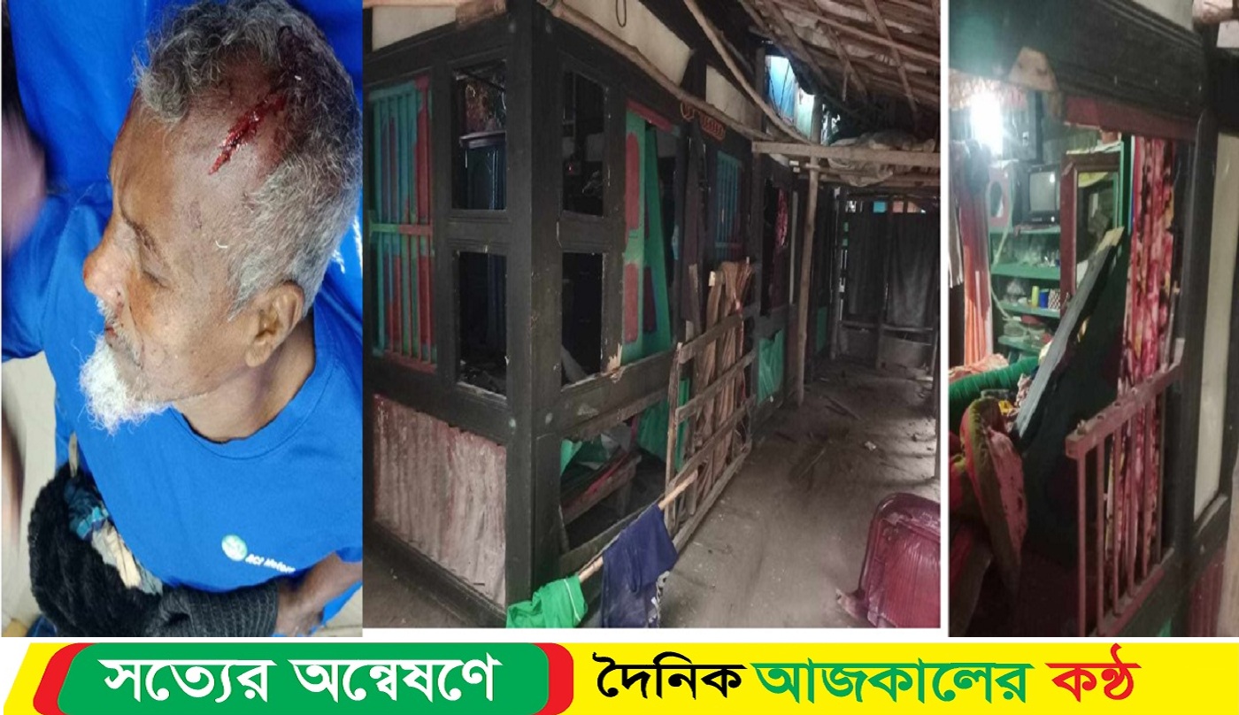 গৌরনদীতে চাঁদা না দেয়ায় সন্ত্রাসী হামলা বাড়িঘর ভাংচুর
