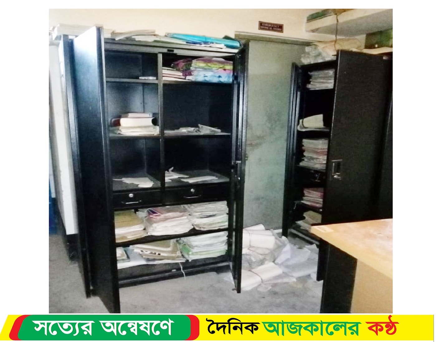 তজুমদ্দিনে দুর্বৃত্তের দেয়া আগুনে  মাদ্রাসার গুরুত্বপূর্ণ কাগজপত্র পুড়ে ছাই