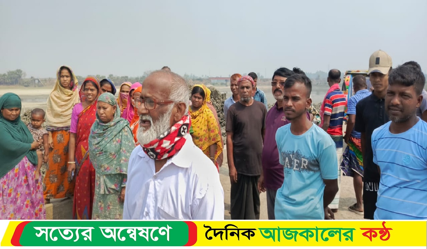 কোনাবাড়ী জয়েরটেক এলাকায় কালভাট ভরাট শিরোনাম প্রকাশিত সংবাদের প্রতিবাদ এলাকাবাসীর