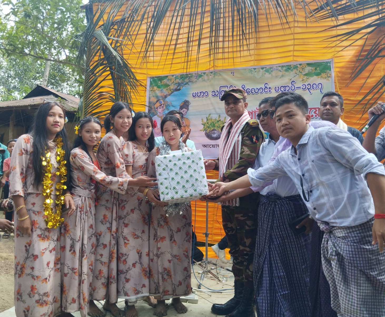 সেনাজোন কতৃক আলীকদমে বৌদ্ধ ধর্মালম্বীদের মহা সাংগ্রাই রিলং পোয়েঃ অনুষ্ঠান