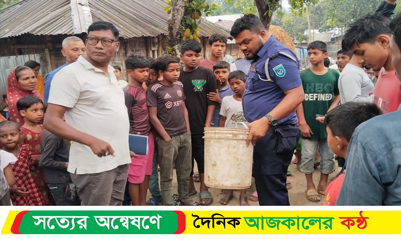 সৈয়দপুরে স্বেচ্ছাসেবক দল নেতার বাড়ি থেকে ৫ পেট্রোল বো*মা উদ্ধার