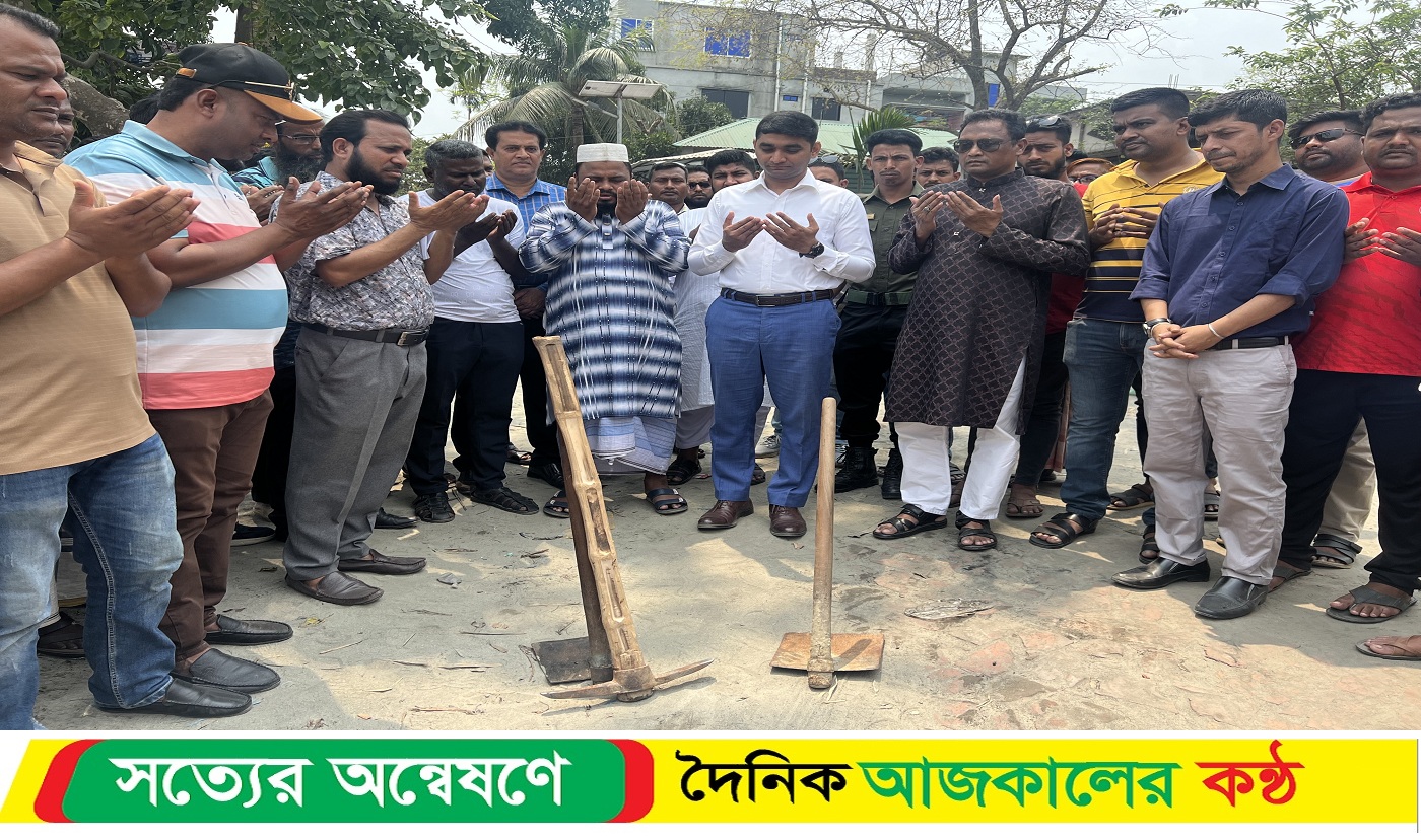 ধামরাইয়ে ‘জুলাই ২৪’ শহীদ সাদের নামে রাস্তার কাজ উদ্বোধন