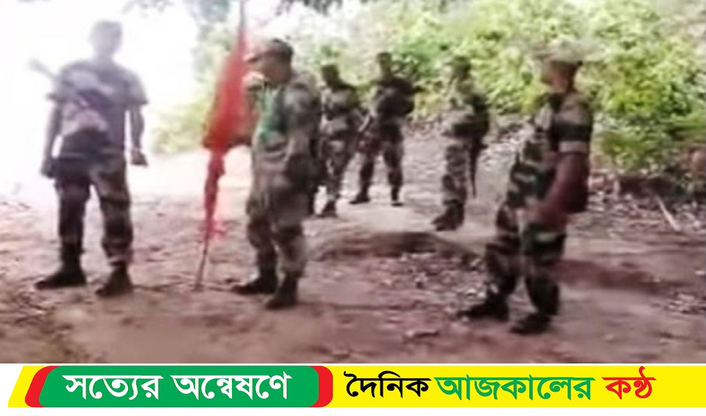 দুর্গাপুর সীমান্তে বিএসএফের সীমানার বেড়া প্রতিহত করল বিজিবি