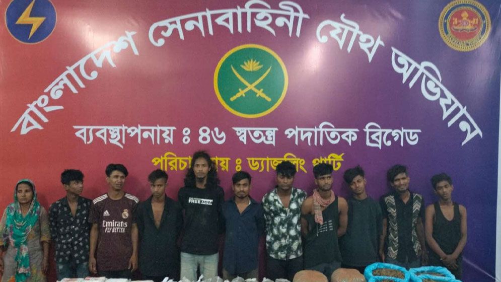 যৌথ বাহিনীর অভিযান মাদক ব্যবসায়ীসহ গ্রেফতার ৬০৮