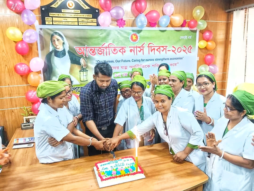 আগৈলঝাড়ায় উপজেলা স্বাস্থ্য কমপ্লেক্স আন্তর্জাতিক নার্স দিবস পালিত