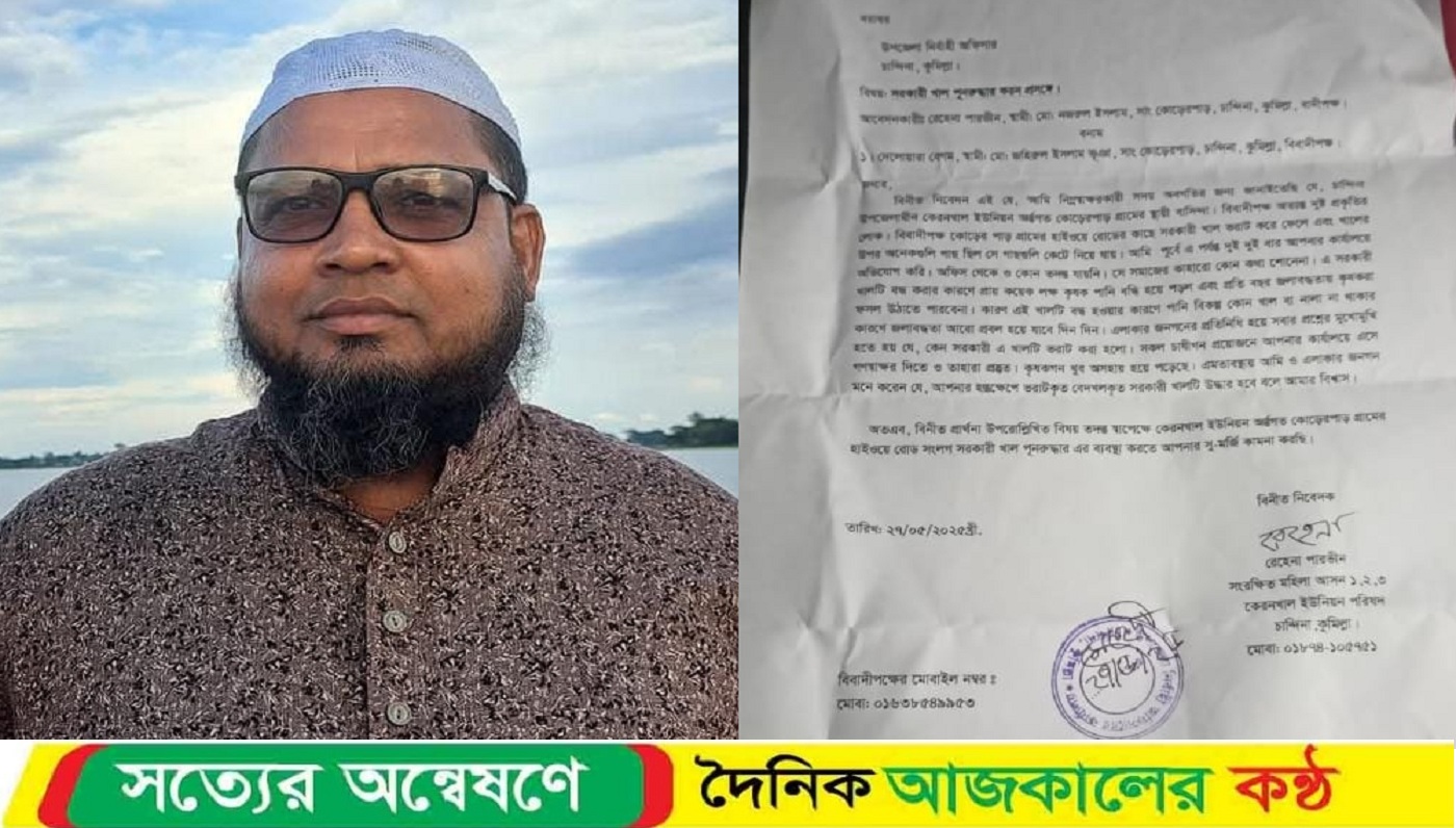 চান্দিনায় বিএনপি নেতা রুহুল কুদ্দুস মাহিন এর বিরুদ্ধে সরকারি গাছ আত্মসাৎ করার অভিযোগ