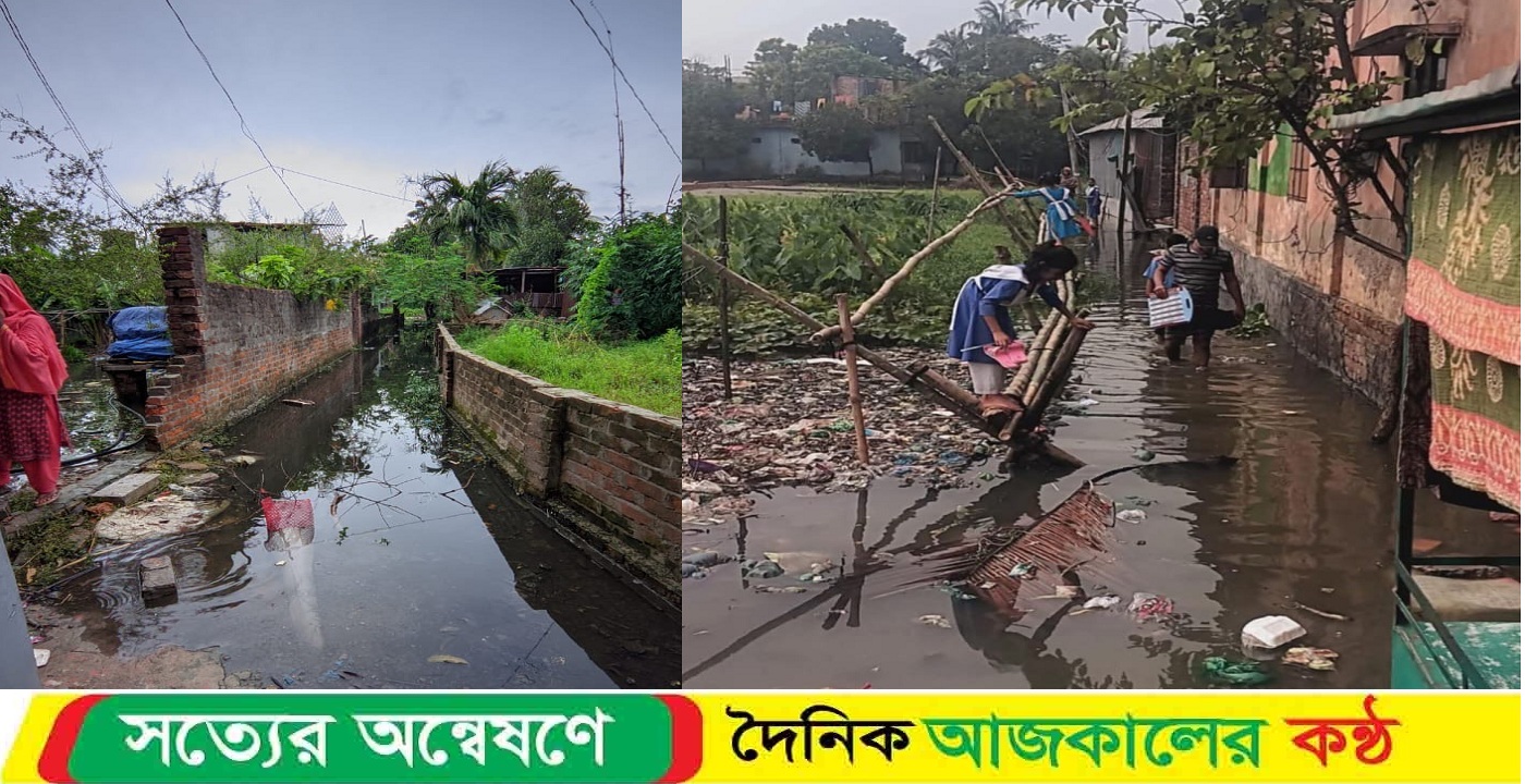 ধামরাই পৌরসভার সড়কে খানাখন্দ আর জলাবদ্ধতা, দুর্ভোগে হাজারো মানুষ