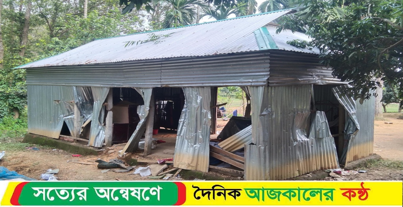 ঝিনাইগাতীতে আরো এক কৃষকের গোলার ধান খেয়ে গেল বন্যহাতি