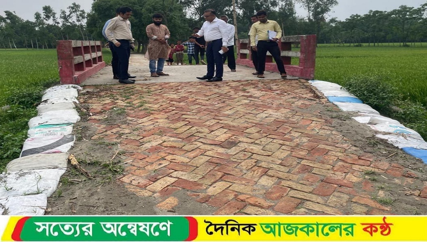 দুর্যোগ ব্যবস্থাপনা ও ত্রাণ মন্ত্রণালয়ের প্রকল্পে নির্মিত সলিং রাস্তায় বদলে গেছে তারাগঞ্জের গ্রামীন চিত্র
