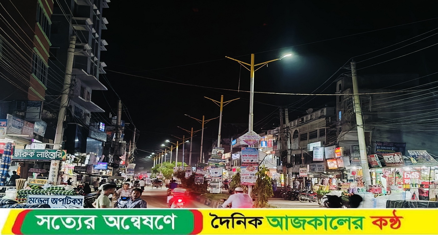 কালীগঞ্জ পৌরসভায় জ্বলে না সড়কবাতি