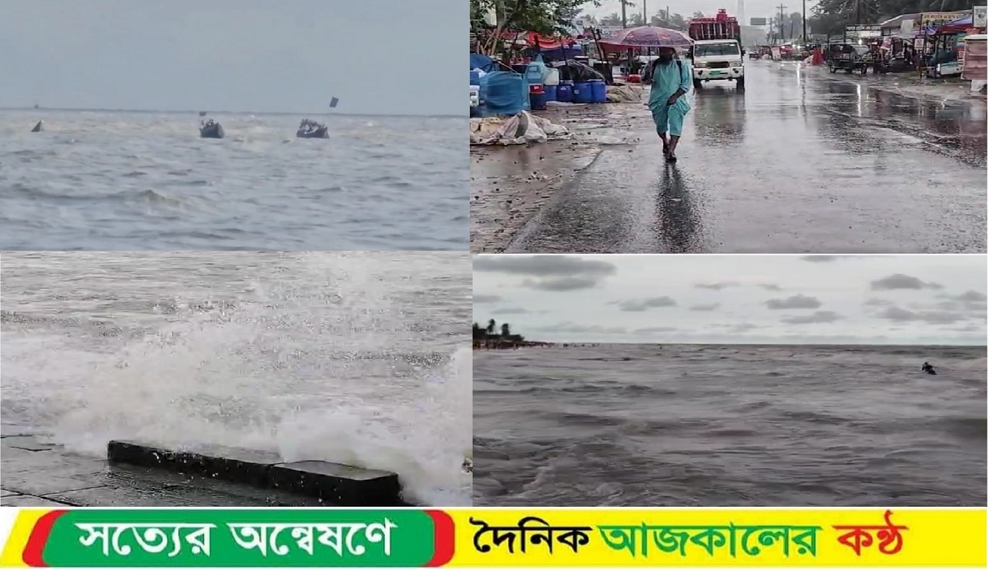 উপকূলজুড়ে সক্রিয় মৌসুমি বায়ু, পায়রা বন্দরে ৩ নম্বর সতর্কতা