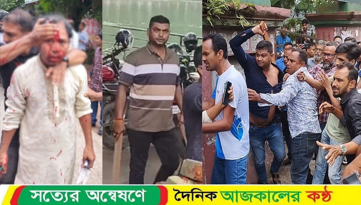 সাংবাদিকদের ওপর সন্ত্রাসী হামলার ছয় দিন, থানার সামনেই প্রকাশ্যে ঘুরছেন আসামিরা