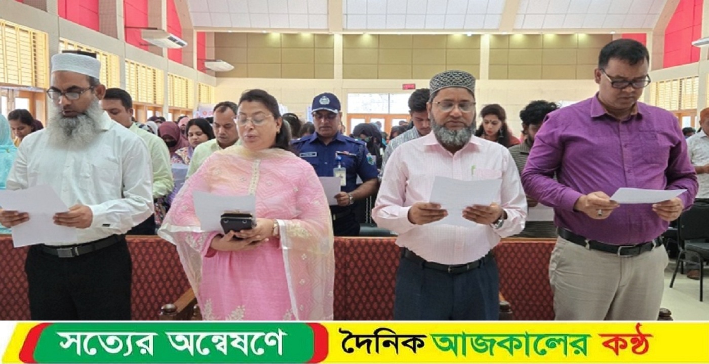 নওগাঁয় জুলাই পুনর্জাগরণ ও সমাজ গঠনে শপথ পাঠ
